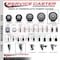 Service Caster 6'' Thermoplastic Rubber Wheel Swivel 3/4'' Expanding Stem Caster Set 2 Brakes, 4PK SCC-EX20S614-TPRB-2-PLB-2-34 - alternate 5